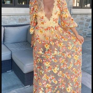 For Love and Lemons Winnie Apricot Medium